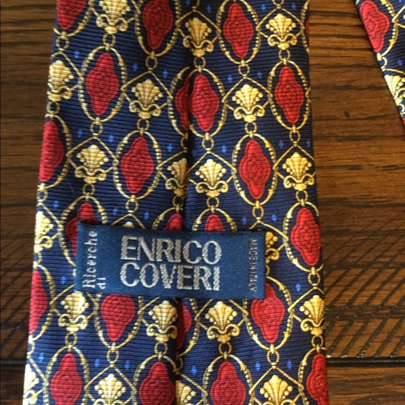 Enrico Coveri Men’s Silk Neck Tie - Picture 2 of 8